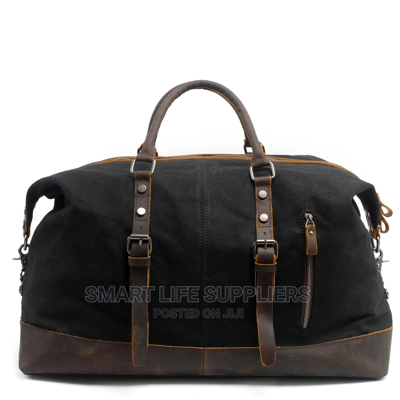 Waxed Canvas Leather Duffel Bag