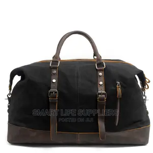 Waxed Canvas Leather Duffel Bag