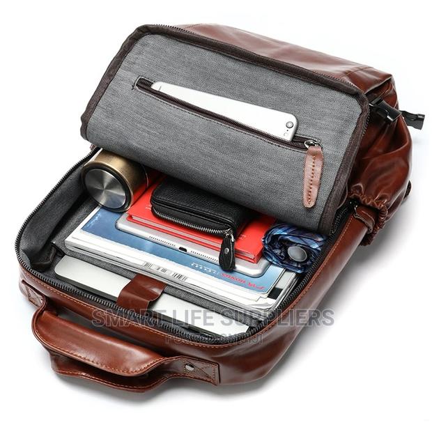 Leather Laptop Backpack - thumbnail 5