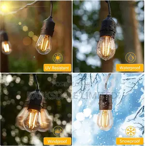 Christmas Xmas 15 Led Bulbs Outdoor Fairy Garden String