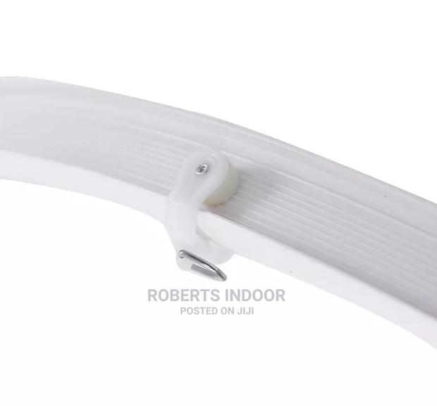 White Pvc Bendable Curtain Rail
