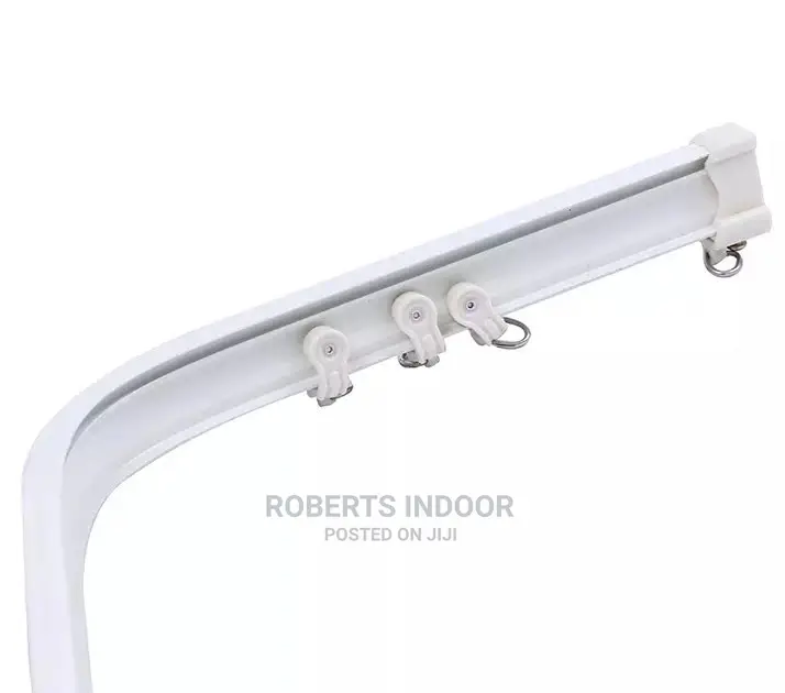 White Bendable Curtain Rail