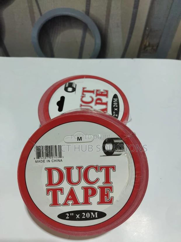 Multi-Purpose Duct Tape 2 Inches 20 Metres, 1 Roll (Red) - thumbnail 2