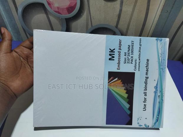 Embossed Paper Board A4 230gsm - 100pcs Pack - WHITE - thumbnail 3