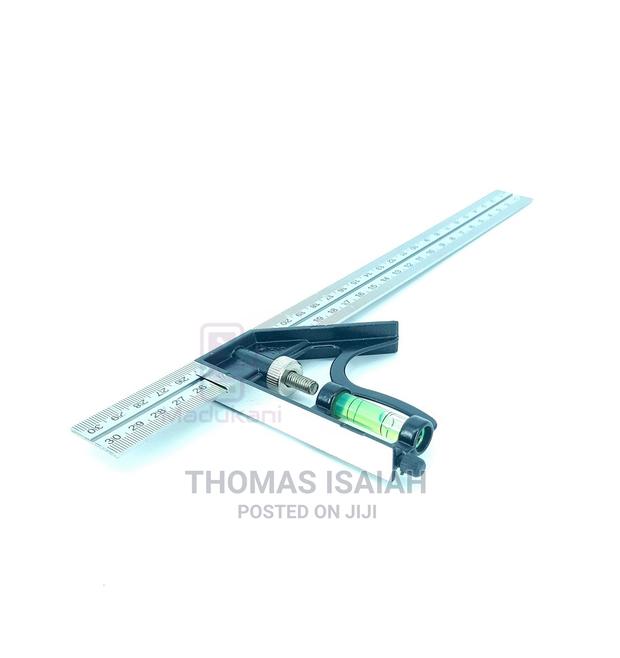 12 Inch 300mm Stainless Steel Combination Square With Built- - thumbnail 3