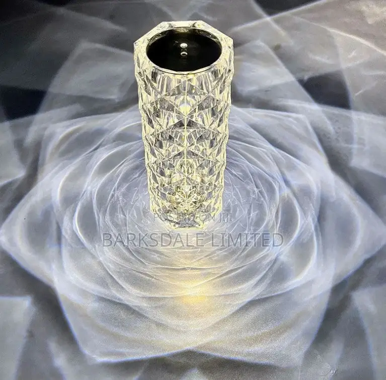 Crystal Bedside Lamp Rechargeable Night Light Remote Control