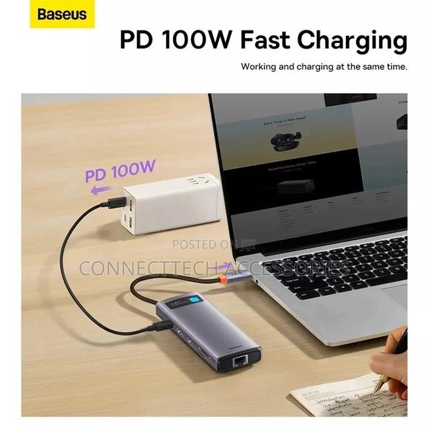 Baseus 9in1 USB C Hub Docking Station - thumbnail 4