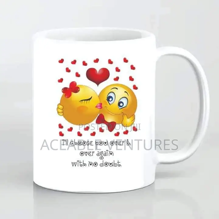 Unique Printed White Mugs
