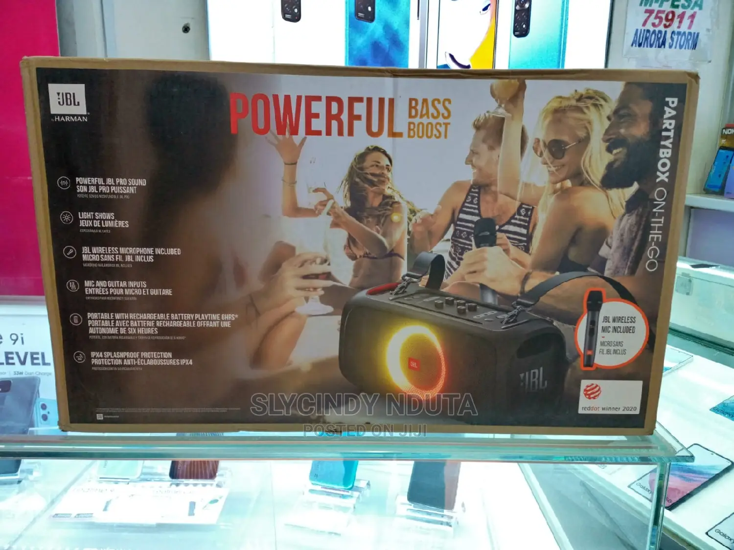 JBL Partybox on the Go Bluetooth Speaker