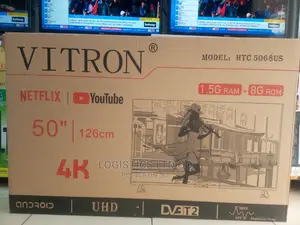 50 Inch Vitron Smart Android Uhd- Frameless Digital Led Tv
