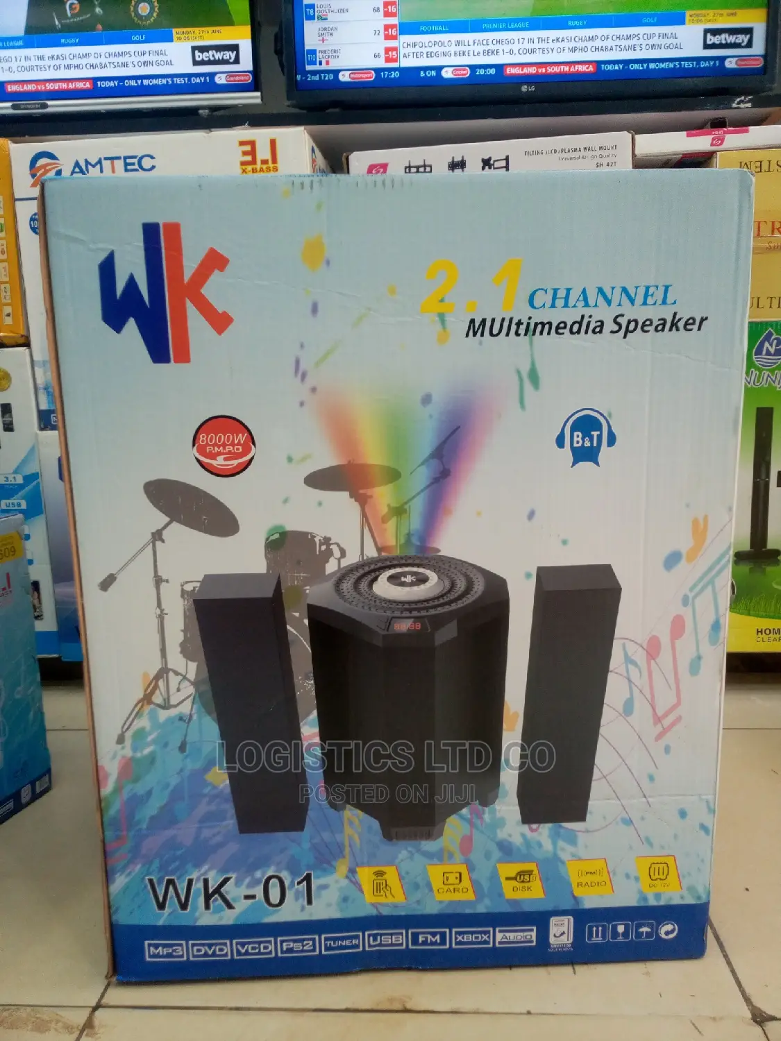 Wk Speaker Multimedia Woofer-Bluetooth/Fm/Usb