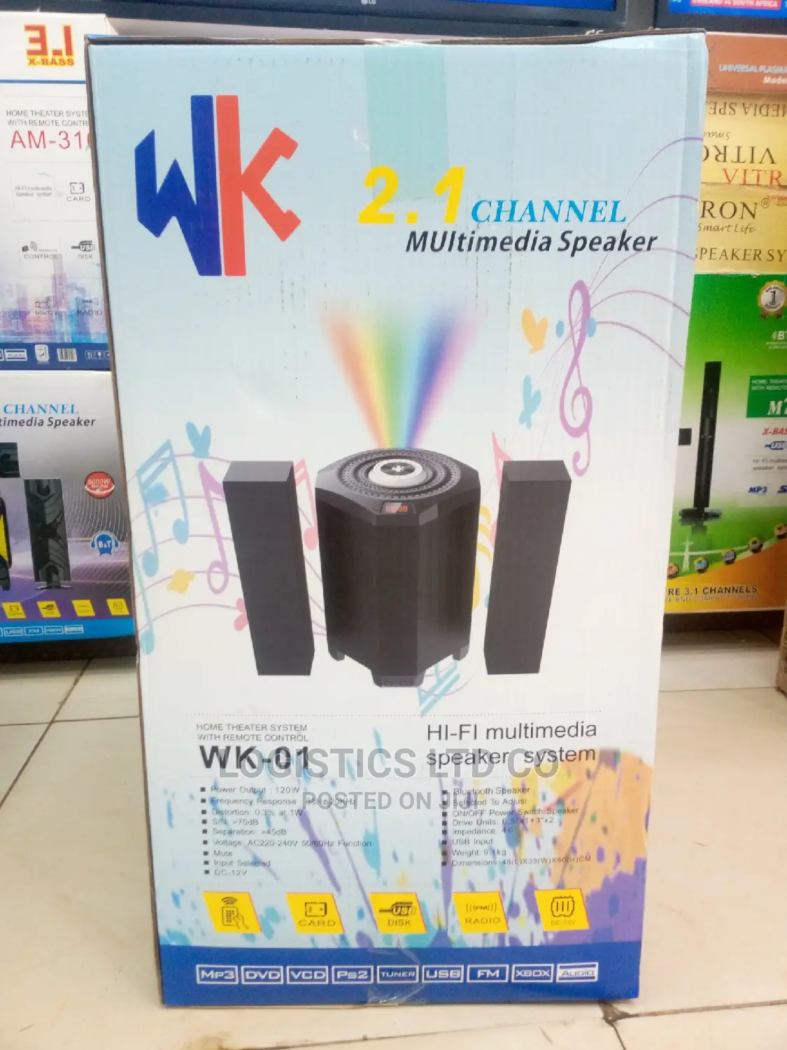 Wk Speaker Multimedia Woofer-Bluetooth/Fm/Usb