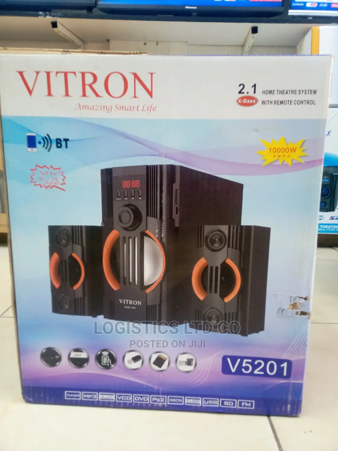 Vitron (V-5201) 2.1 Speaker System Bluetooth Sub-Woofer