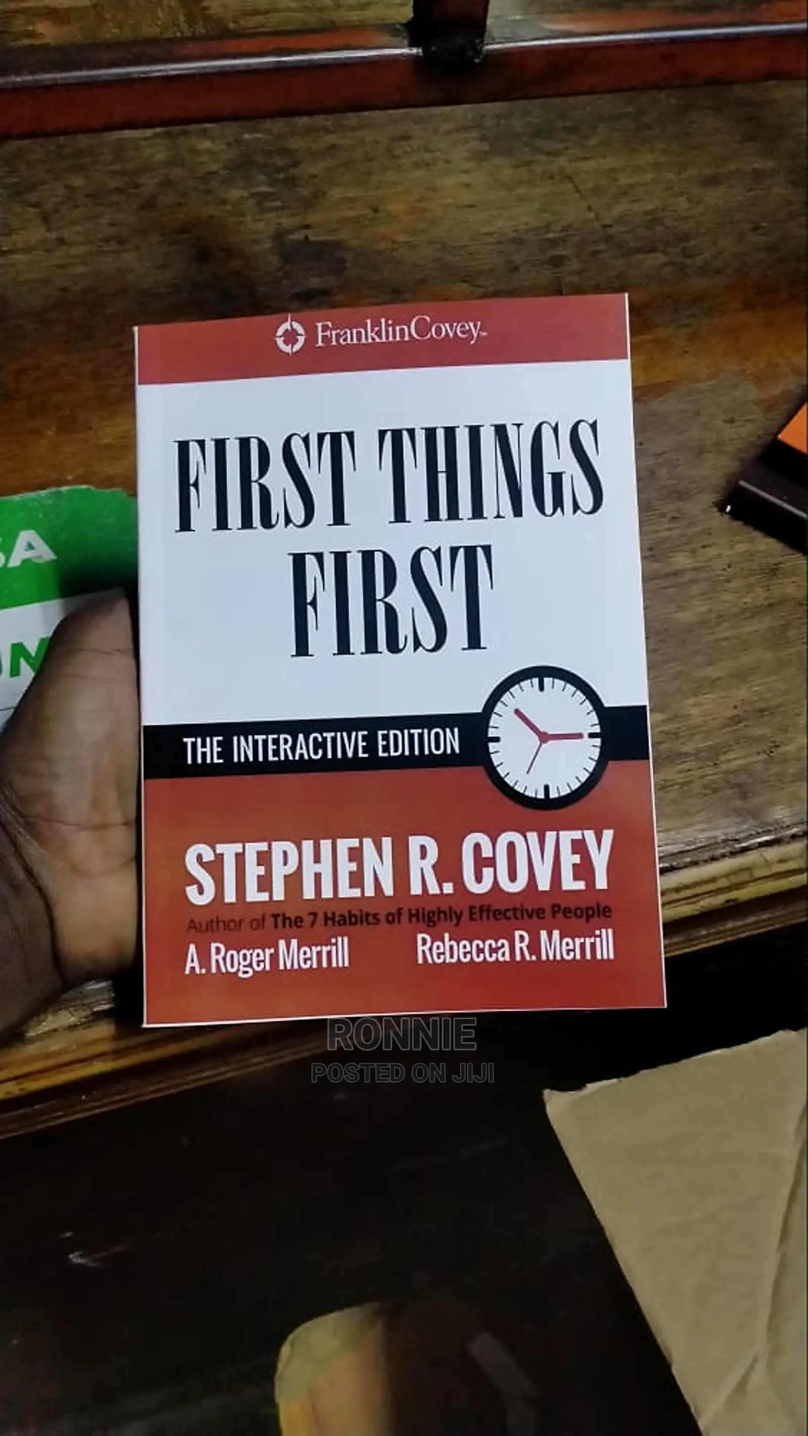 Stephen Covey First Things First Book by Stephen Covey