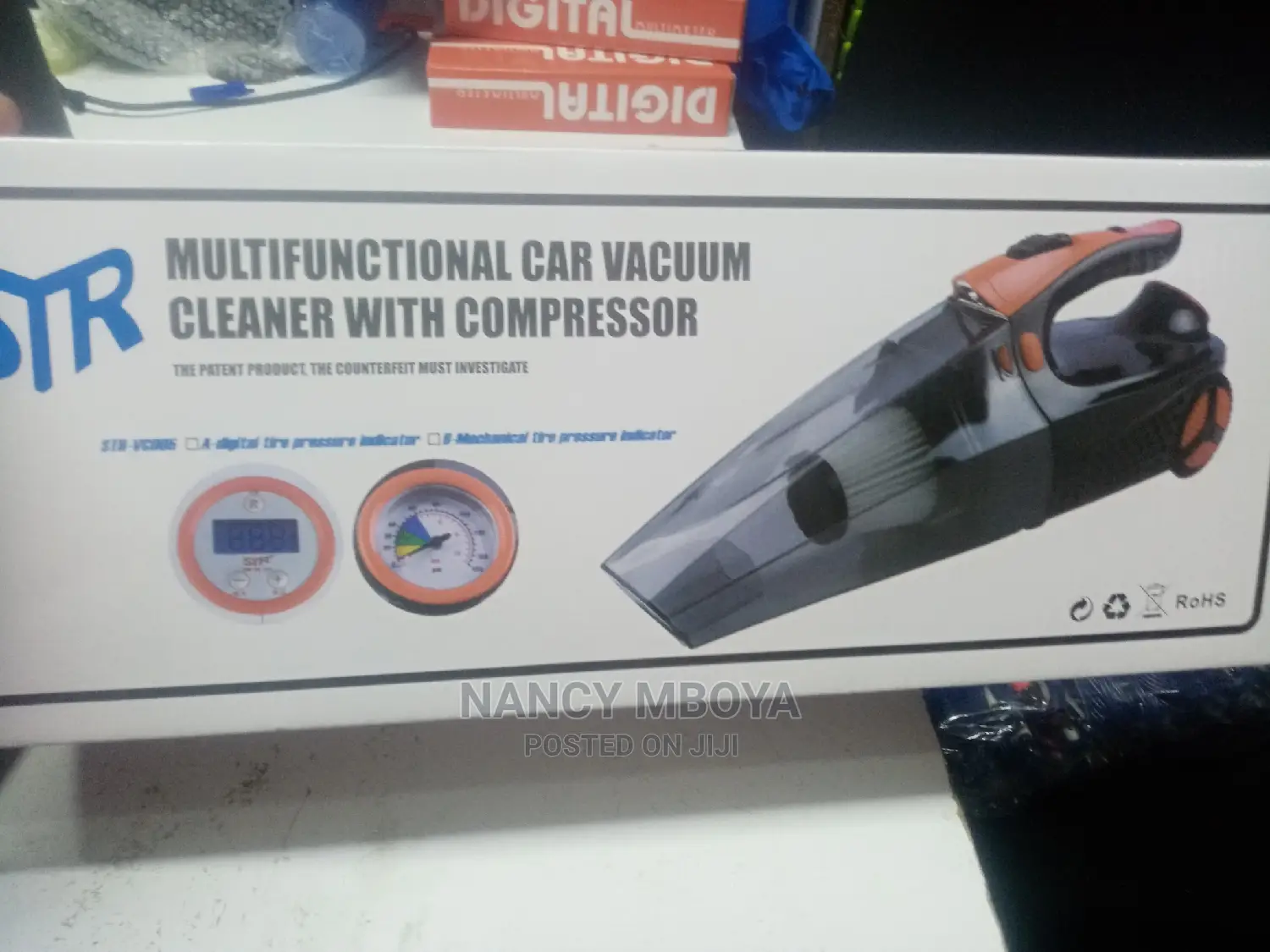 STR Multifunctional Car Vacuum Cleaner With Compressor