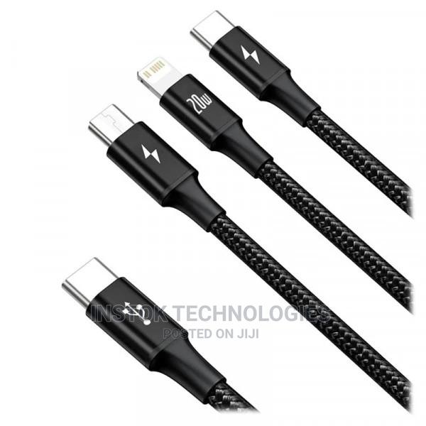 Baseus Rapid 3-In-1 Cable Type-C to Micro + Lightning + USB - main view