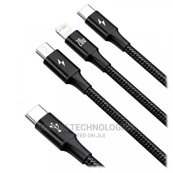 Baseus Rapid 3-In-1 Cable Type-C to Micro + Lightning + USB