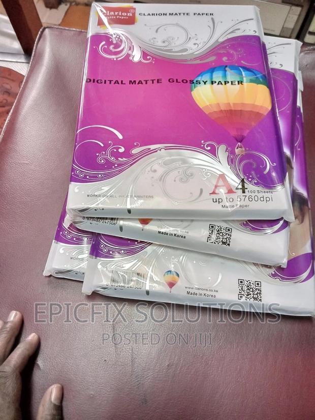 Clarion Digital Matte Glossy Paper A4 White - main view