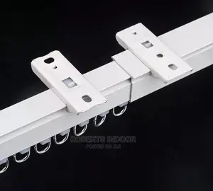 6m Aluminium White Straight Rail