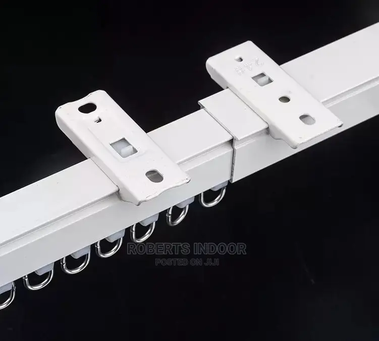 6m Aluminium White Straight Rail