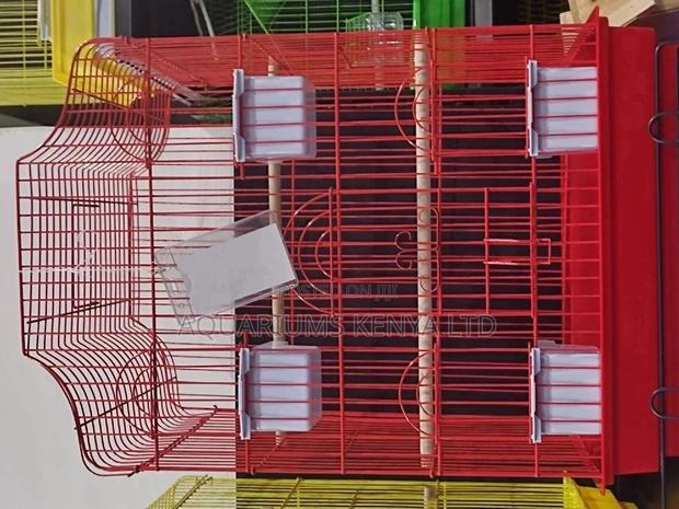 Big Cage With 4 Feeding Troughs - main view