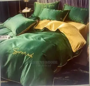 Green Satin Duvet