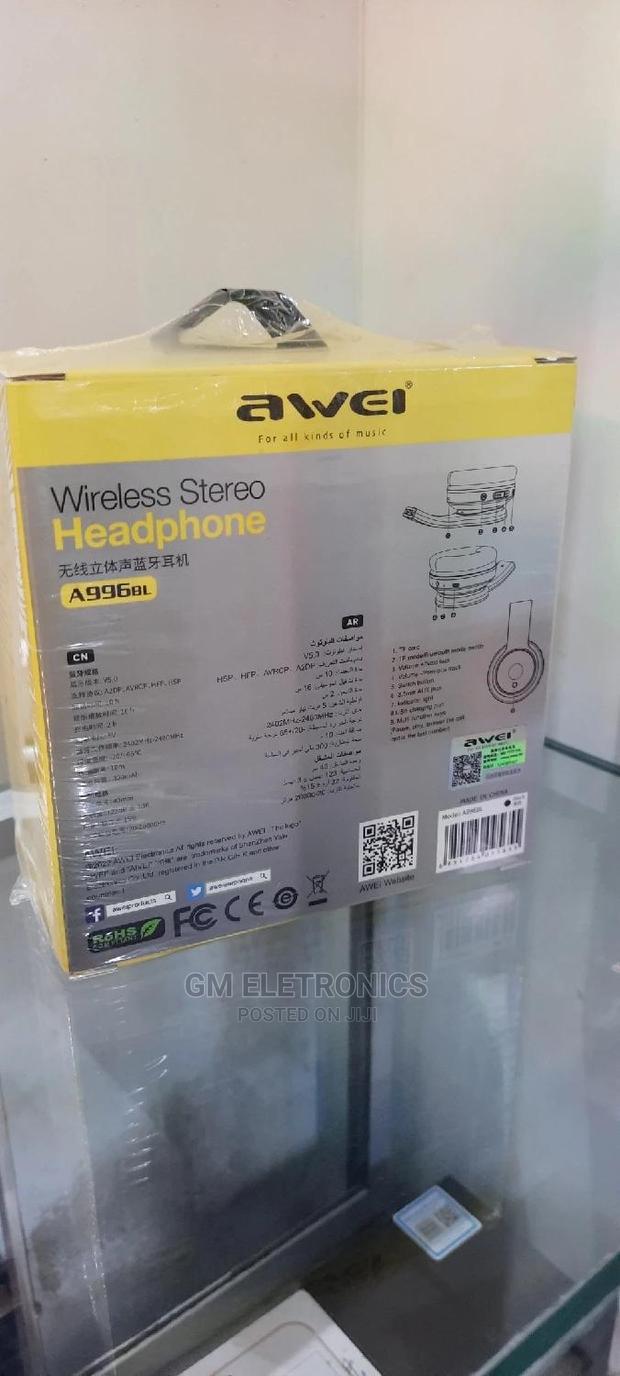 Awei A996BL Foldable Wireless Bluetooth Headphone(Black) - thumbnail 2