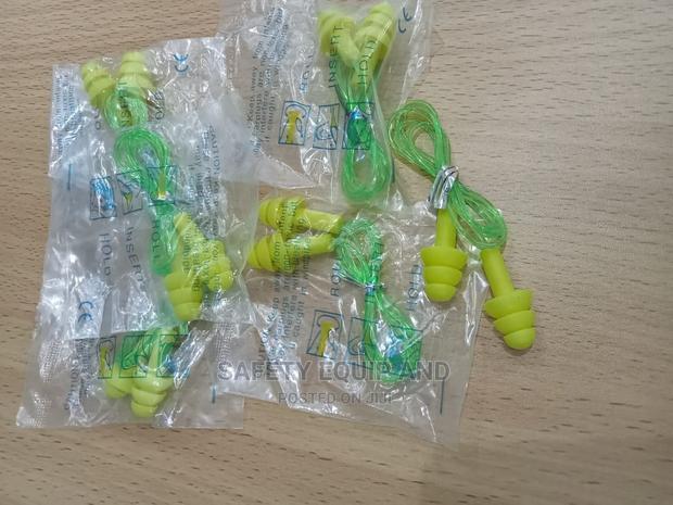 Yellow and Green Earplugs