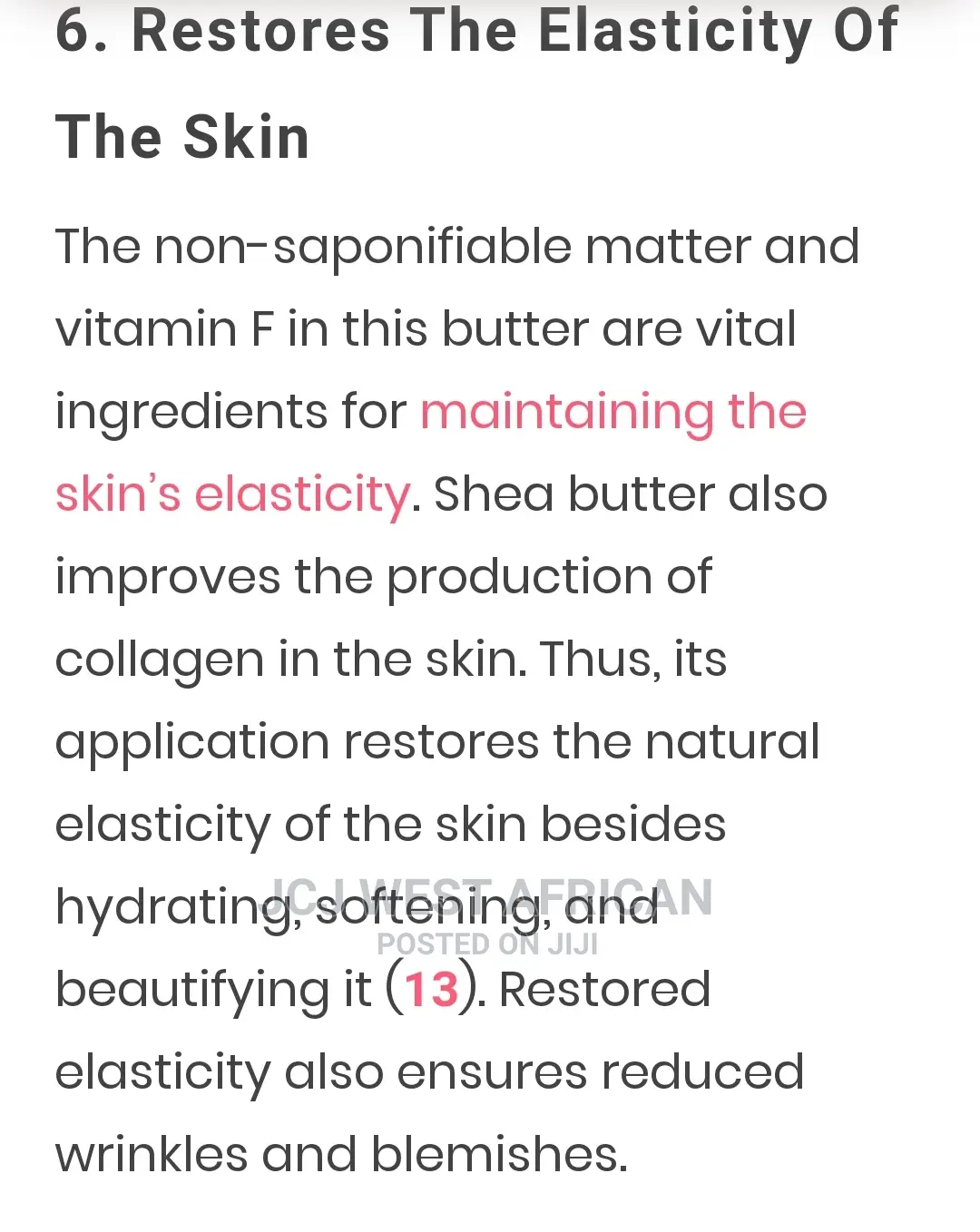 Pure West African Shea Butter
