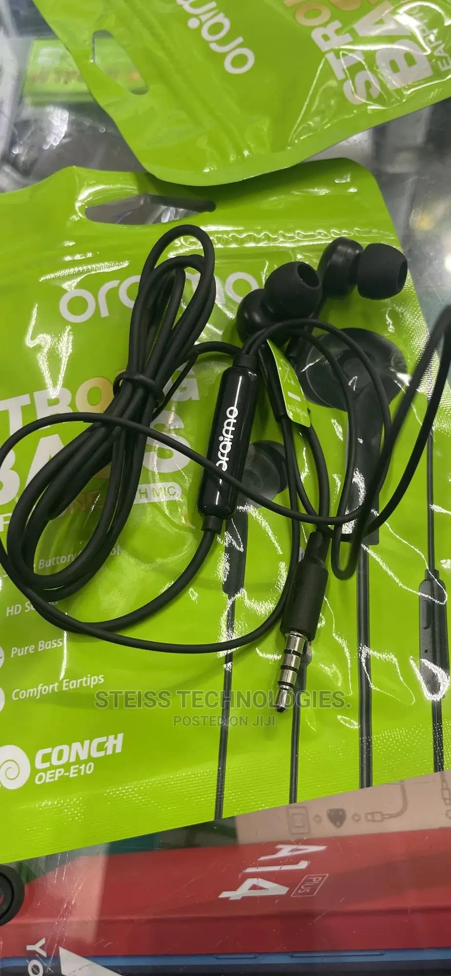 Oraimo Strong Bass Earphones.