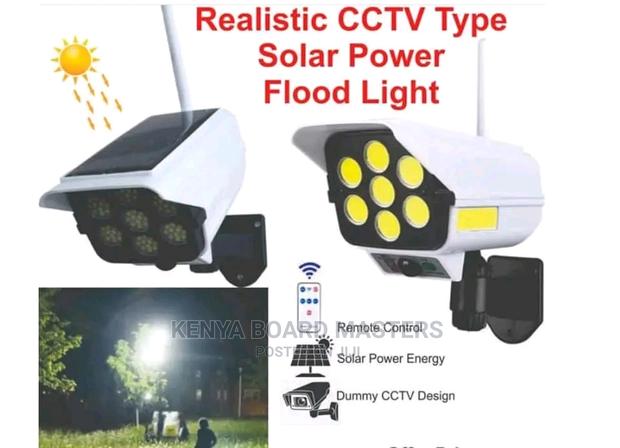 Realistic CCTV Type Solar Powered Flood Light - main view
