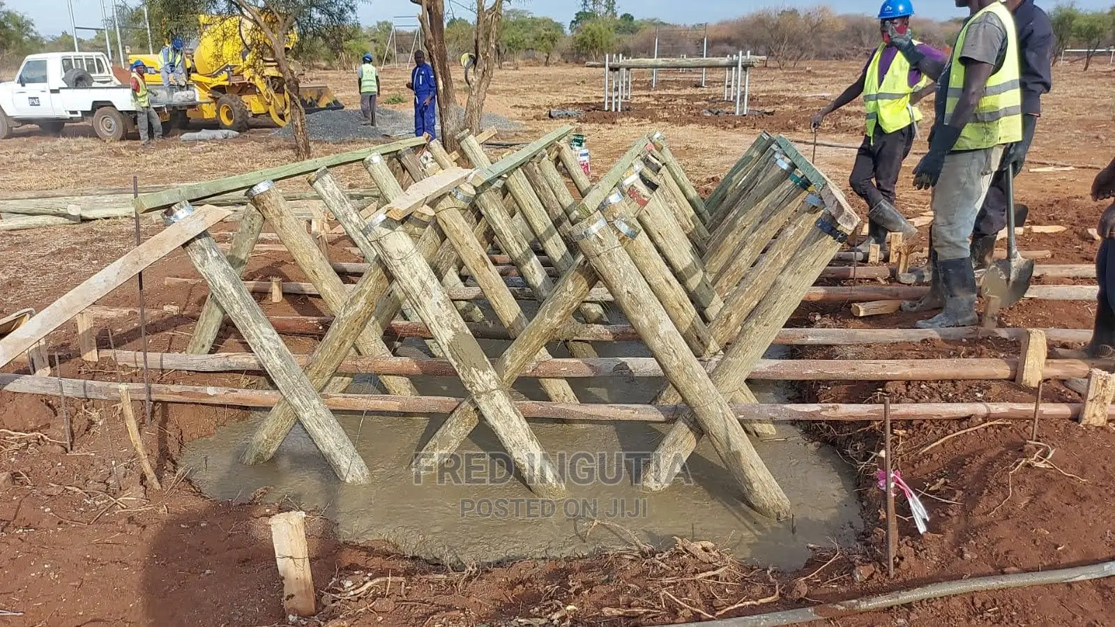 Treated Construction Utilities Poles