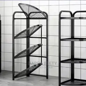 4tier Fordable Corner Shelf Rack