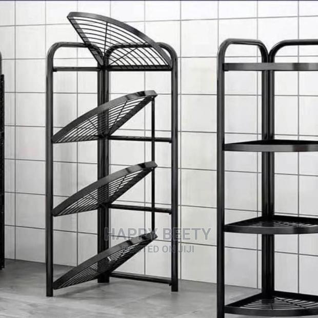 4tier Fordable Corner Shelf Rack - main view