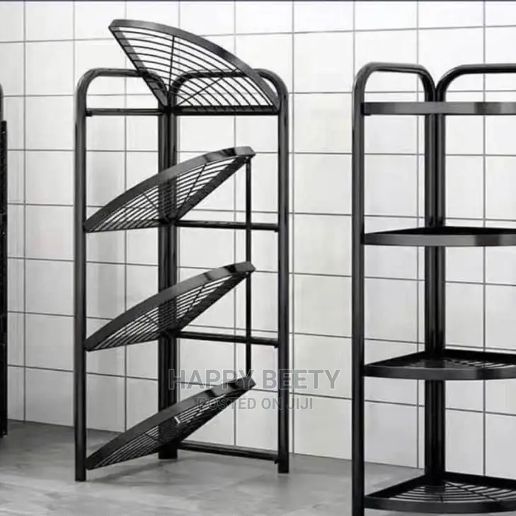 4tier Fordable Corner Shelf Rack