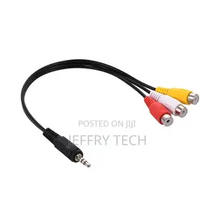 3.5mm Jack to 3 RCA Audio Video Cable Male to 3 RCA Female