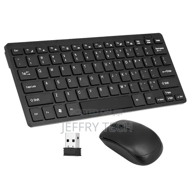 2.4ghz Wireless Keyboard Mouse Combo Ultra Thin W/ USB Recei