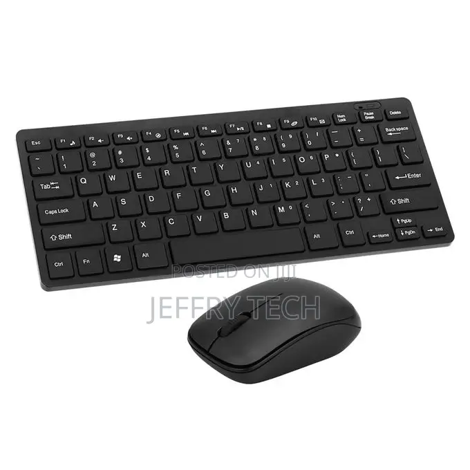 2.4ghz Wireless Keyboard Mouse Combo Ultra Thin W/ USB Recei
