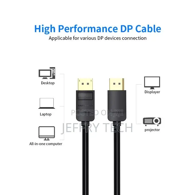 VENTION DP HD Cable 4K 1080P Dispayport Male to Male