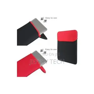 Generic 11.6" Black With Red Lining Laptop Sleeve