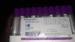 BD Vacutainers K2E (EDTA) 18mg Plus Blood Collection Tubes