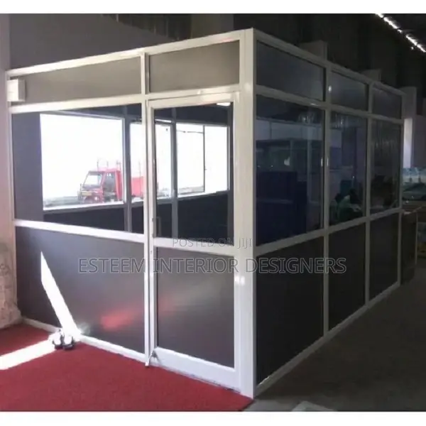 Aluminium Partition With Glass and MDF