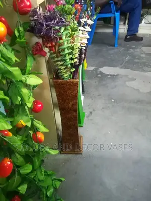 60cm Long Wooden Vase