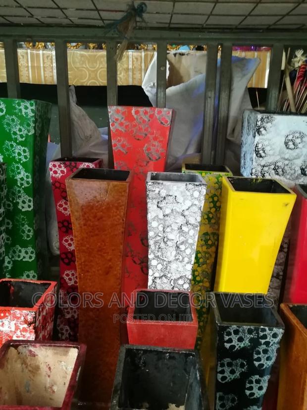 60cm Long Wooden Vase - main view