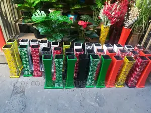 60cm Long Wooden Vase