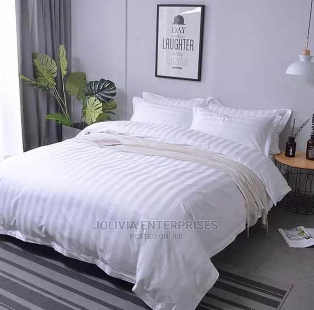 White Striped Duvet Cover ( Hotel Quality)