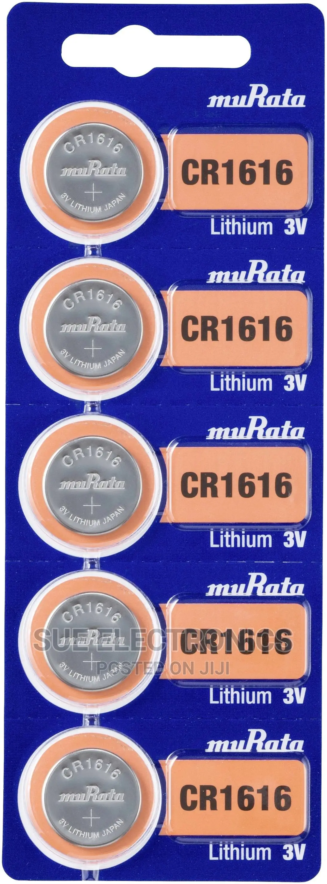 Murata Cr1616 Battery 3v Lithium Coin Cell