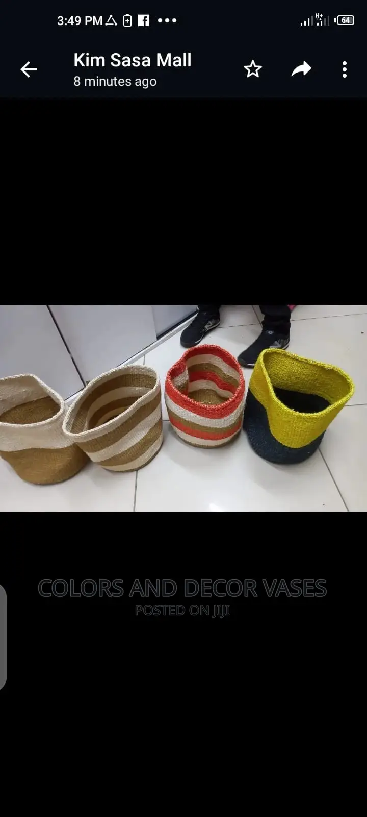 Baskets Kiondos Vases