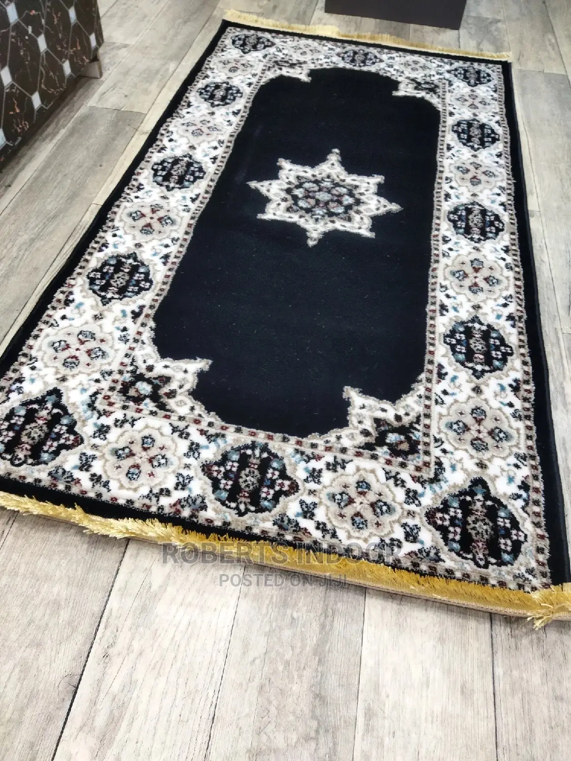 Black Persain New Runner Rug