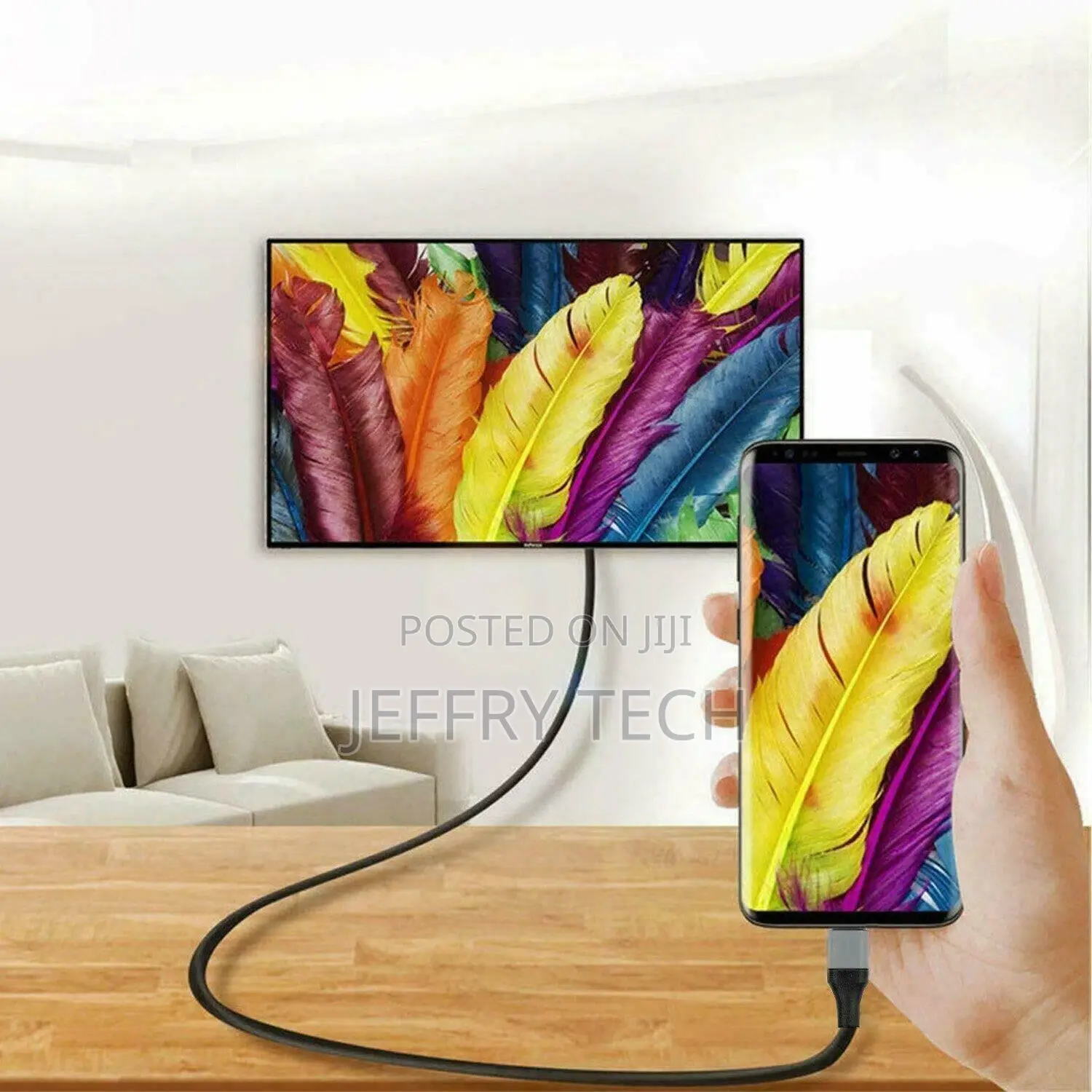 Usb Adapter Cable C Type C to Hdmi Tv for Samsung Xiaomi Hua